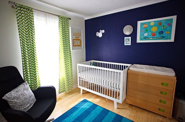 Color Trends Decorating With Navy Blue Drapery Street