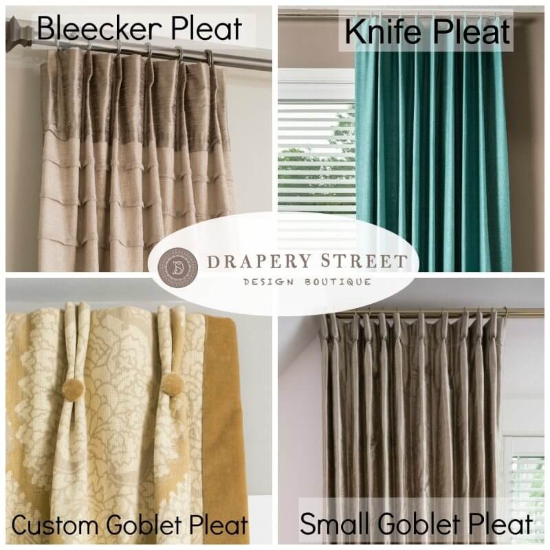 Top 3 Most Popular Drapery Pleat Styles Drapery Street