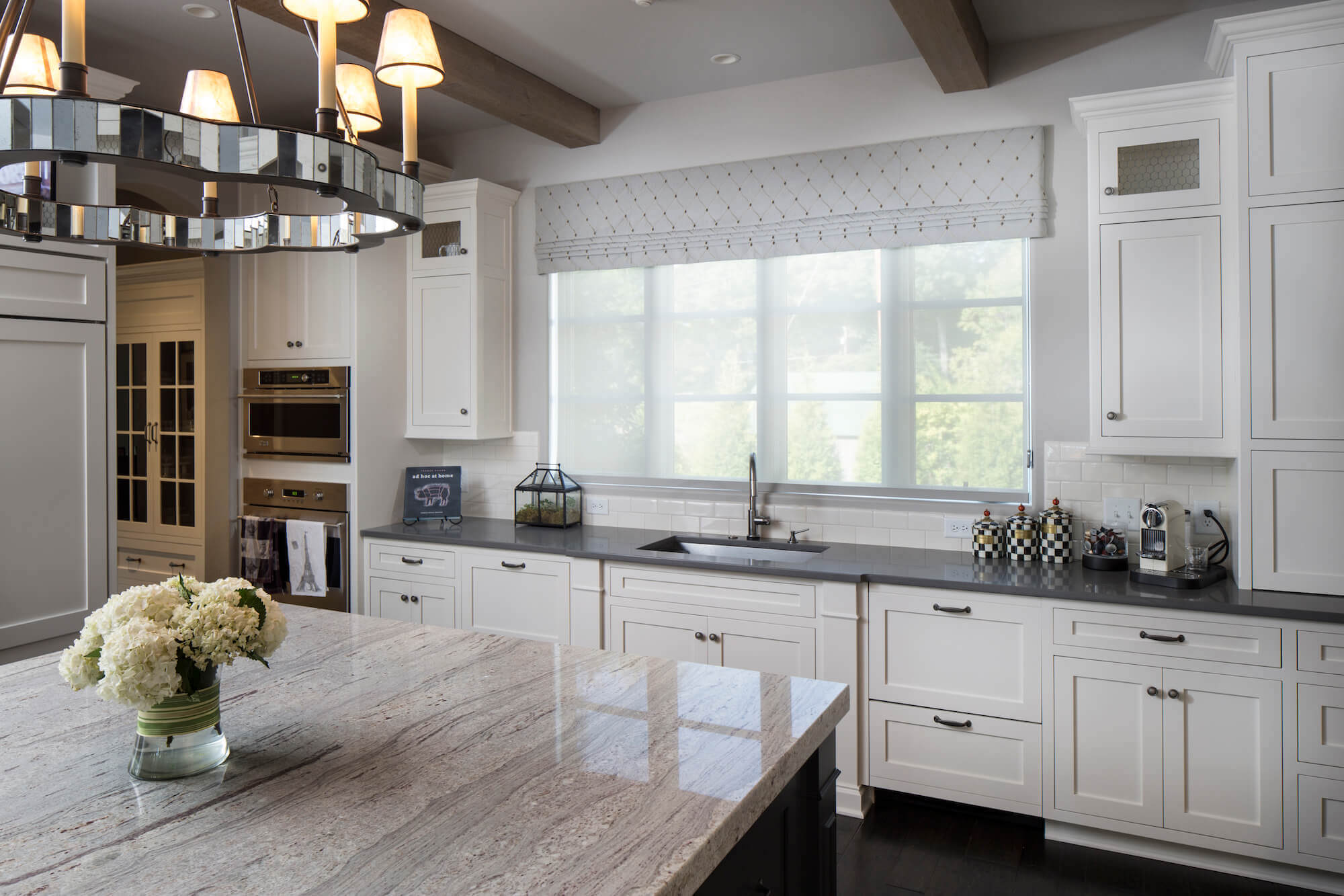 Valance and Hunter Douglas shades