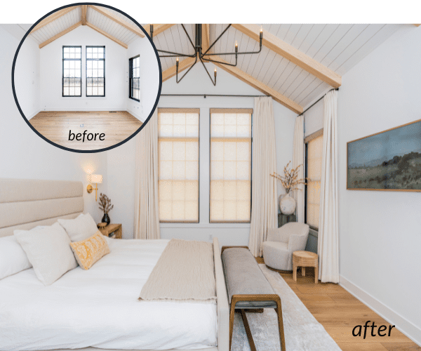 before and after bedroom