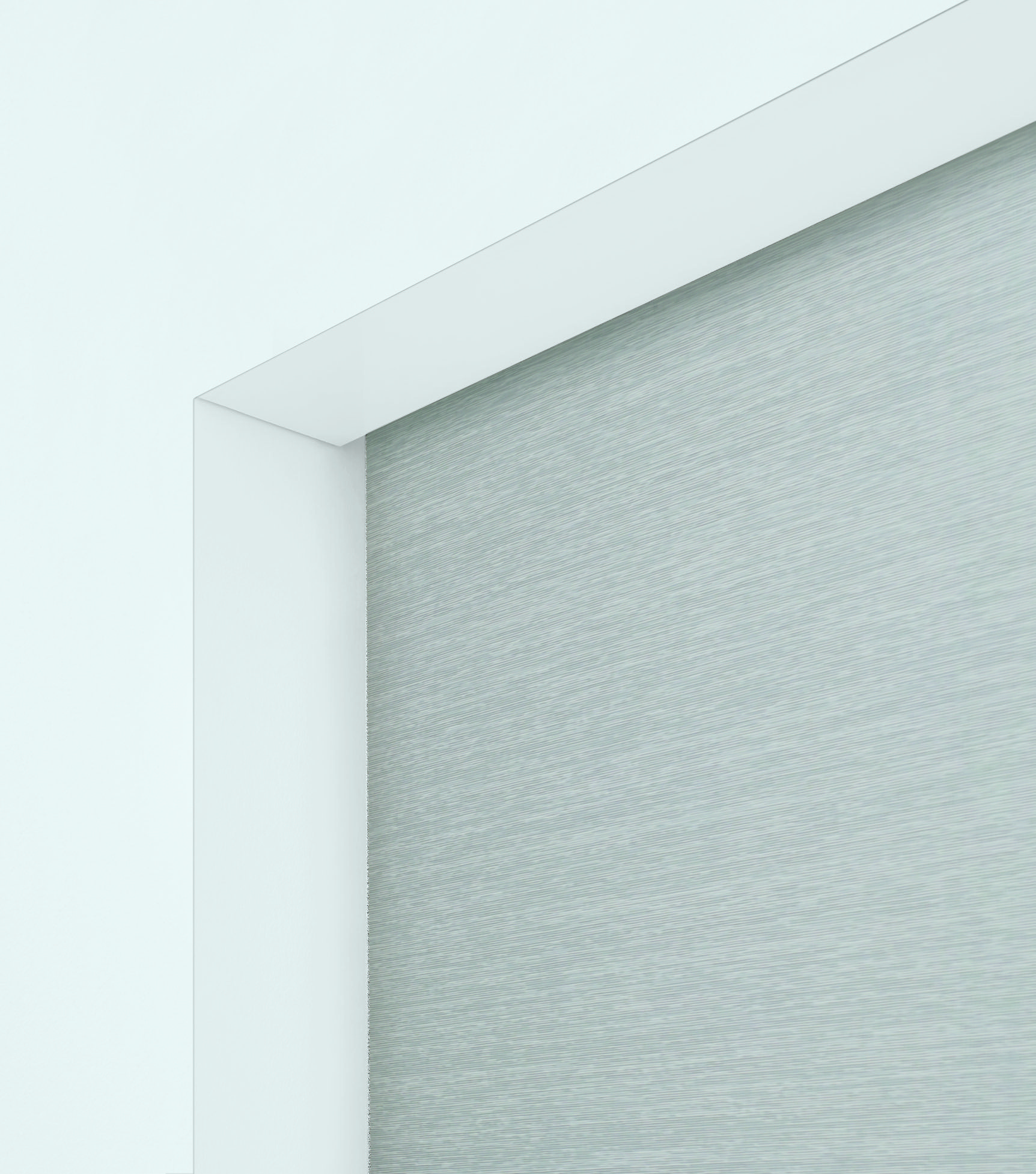 pocket for recessed shades