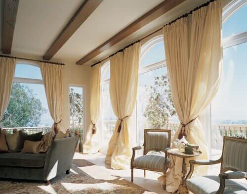 Draperies for Arch Windows