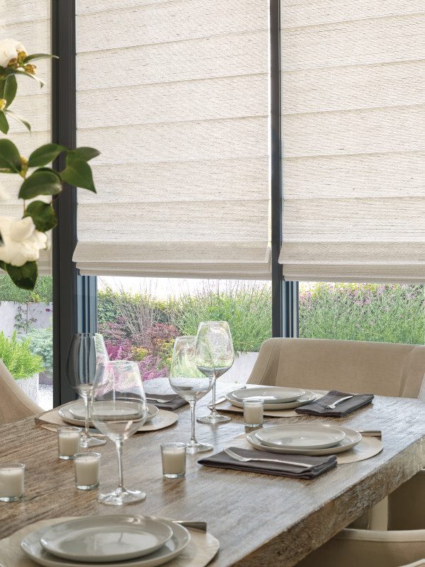 Warm neutrals in dining room