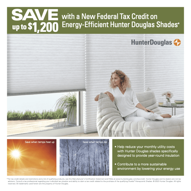 Energy Efficient Cellular Shade Federal Tax Credit