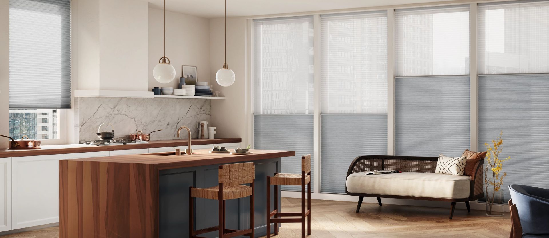 Hunter Douglas cellular shades by Drapery Street