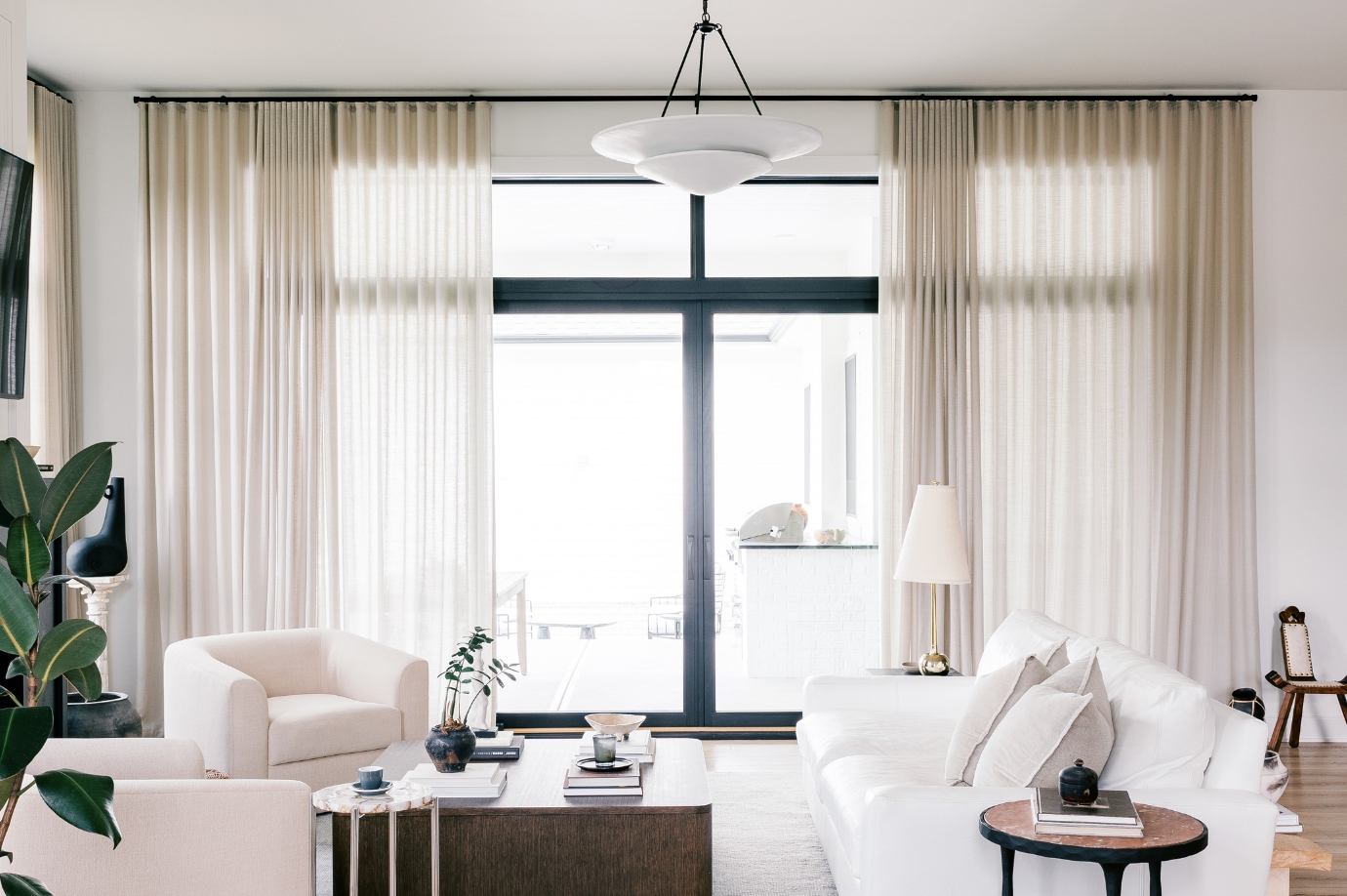 custom drapes and window treatments